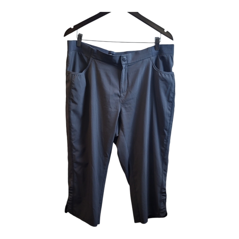 Lee‎ Active Performance Women's Capris, Charcoal Gray, Size XL
